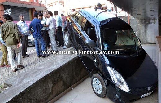 Car plunges 1